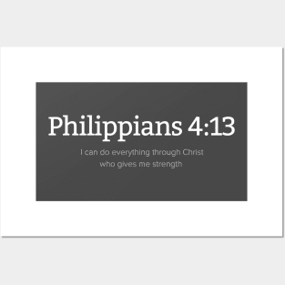 Philippians 4:13 | Bible Verse | Jesus Lover Posters and Art